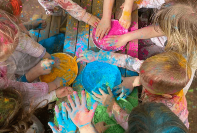 Holi festival celebration at Brook Hill Kindergarten